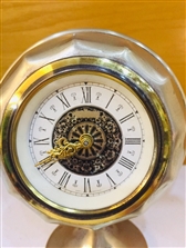 Đồng hồ để bàn Tây Đức dáng lạ, vỏ mạ bạc - mã số MS443